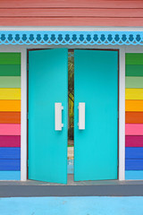 colorful door