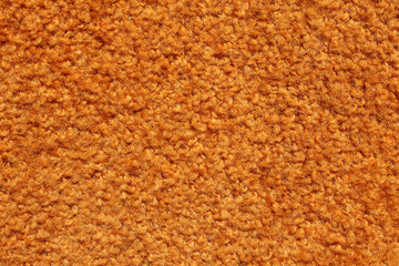 orangefarbener Teppich, Nahaufnahme