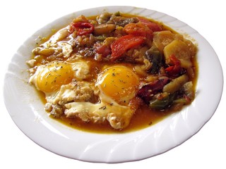 Piperade aux oeufs