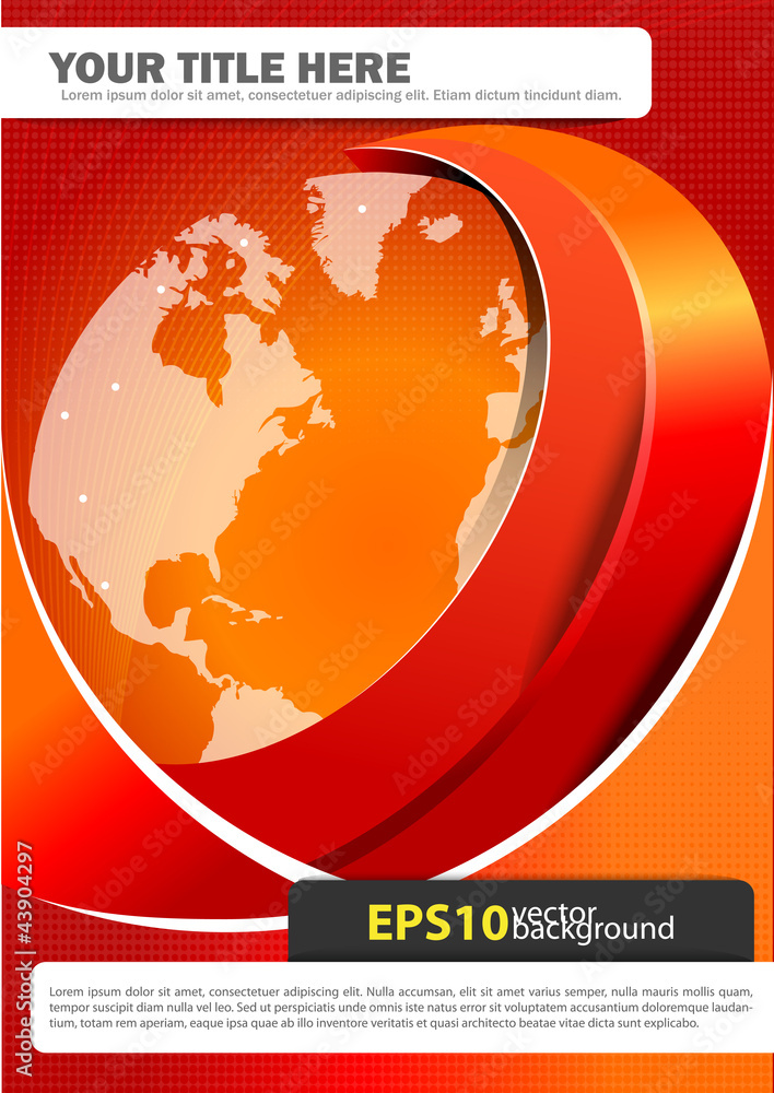 Aufkleber vector background with continents for brochures