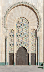 Tor der Moschee Hassan II Casablanca Marokko © kicimici