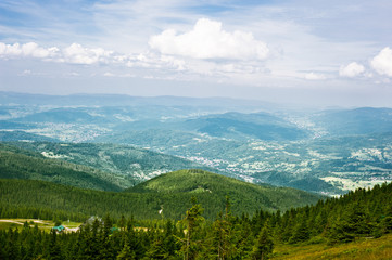 Green mountains panorama