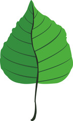 one leaf