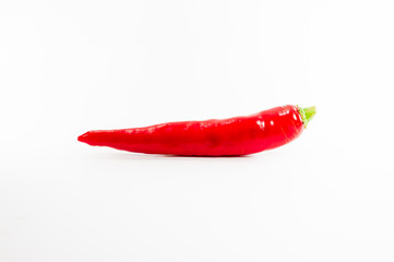 red hot chili pepper shrink on a white background