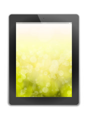 tablet pc, isolated on background white