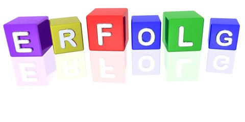 3D Bunte Würfel - Erfolg