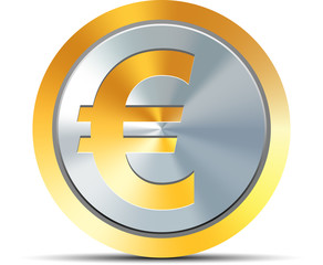 Obraz premium Euro button