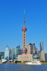 Fototapeta premium Panoramę Szanghaju