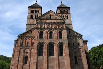 Fototapeta na wymiar France, the roman abbey of Murbach in Alsace