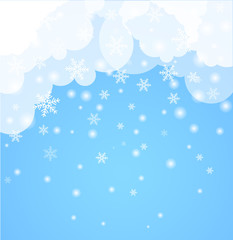 Abstract Background. Winter theme