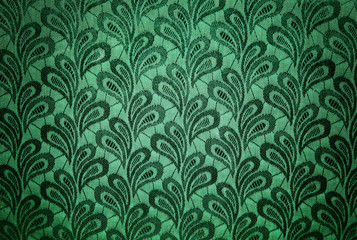 Naklejka na ściany i meble Zielona rocznika tkaniny tekstury