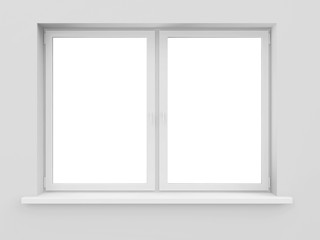 Window isolated on white background