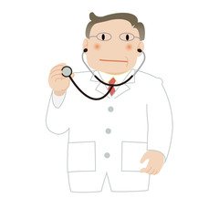 聴診器を持つ医師