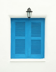 Greek Style windows and lamp