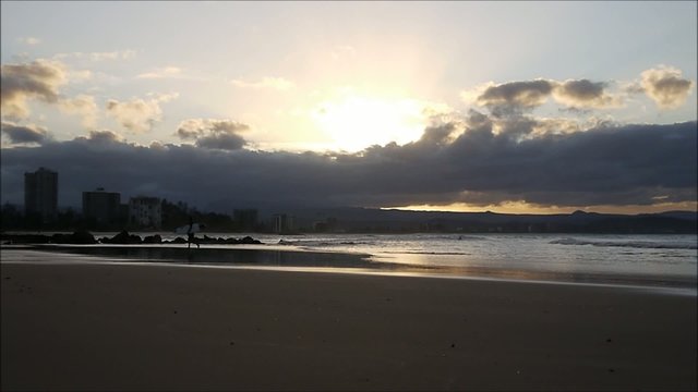 Sonnenuntergang an der Gold Coast