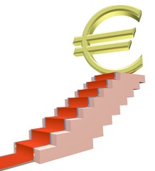 dollar in the top of the stairs