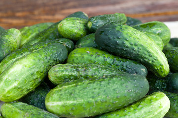 fresh green cucumber