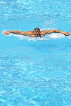 Hard swim training