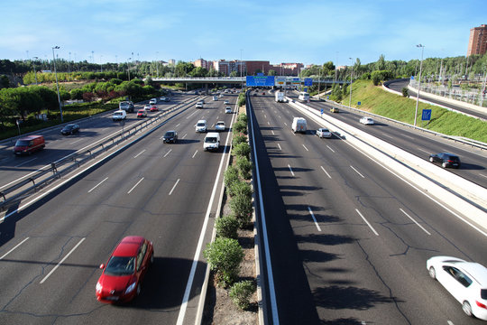 M30 highway in Madrid
