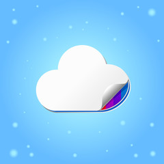 Cloud computing concept vector illustration
