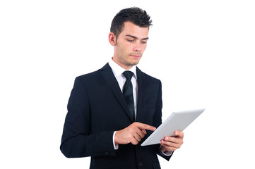 Isolated business man