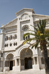 Fototapeta na wymiar Saint Nicholas Cathedral Cathédrale de Monaco Monte Carlo