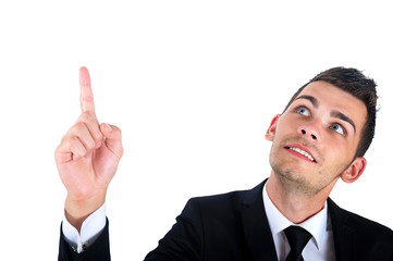 Isolated business man