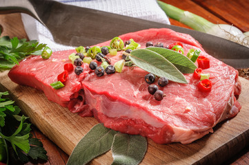 Raw beef steak- Bistecca di Manzo