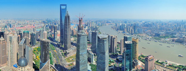 Shanghai aerial panorama