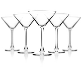 Empty glass of cocktail
