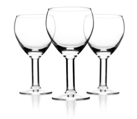 Set of wine glasses