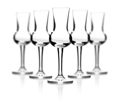 Luxury empty glass