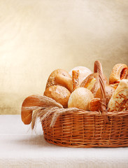 Assortment of bakery products
