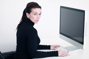 Frau im Büro