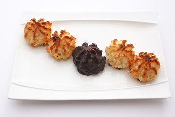 Noix de coco et chocolat