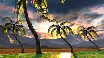 Plakat Tropical beach paradise