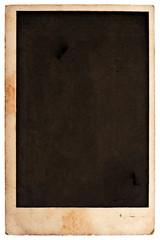 vintage stained blank photo card
