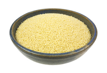 Pastina pasta in old bowl