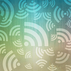 Fototapeta na wymiar Wireless icon background and pattern