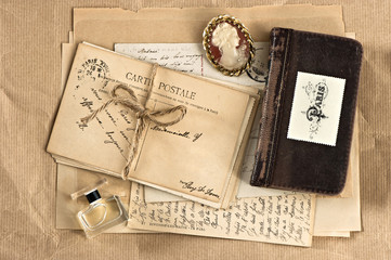 old french letters and postcards