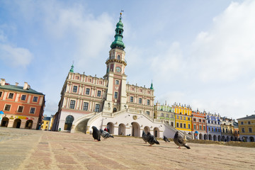 Town Hall, Main Square (Rynek Wielki), Zamosc, Poland