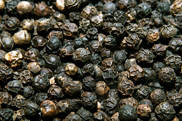 Closeup background of pepper seeds