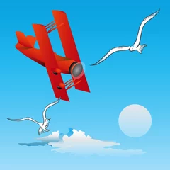Poster Fluggefahr - Vögel © Art of Success