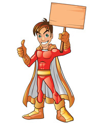 Orange Super Hero Boy