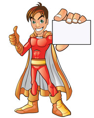 Orange Super Hero Boy