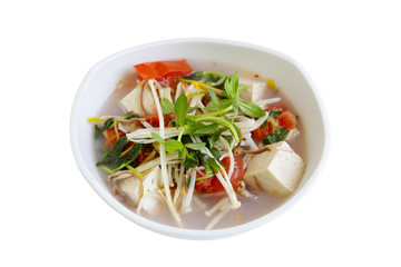 Enoki and Topu Soup