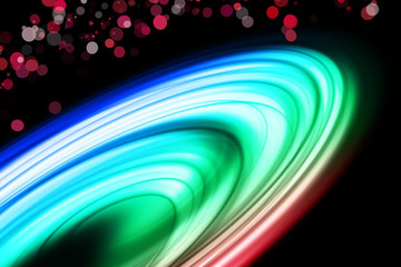 abstract elegant wave background design with bubbles