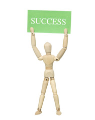 Doll with Success Sign