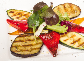 Grilled vegetables (zucchini, eggplant, peppers,)