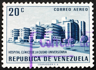 Postage stamp Venezuela 1956 University Hospital, Caracas